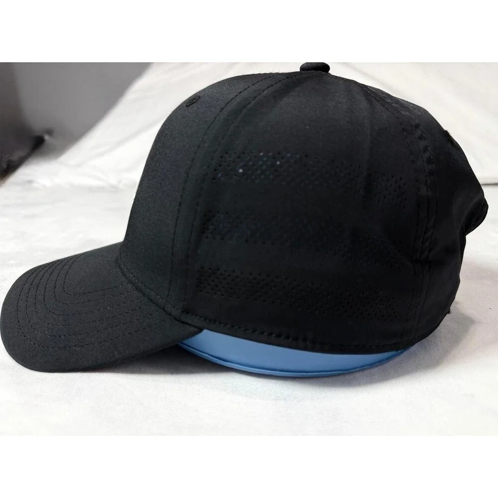 Adidas Originals Trefoil Hat Black Perforated Performance Relaxed Strapback NWT